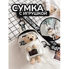 Сумка для подростка джинсовая через плечо игрушка кросс-боди