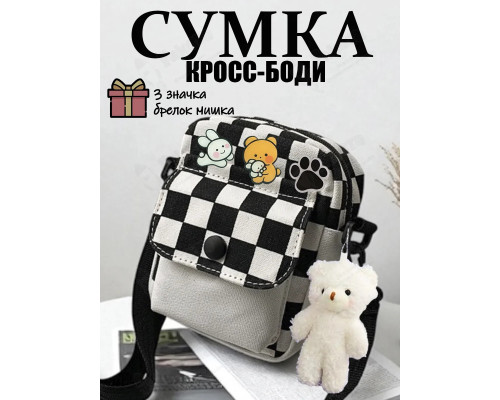 Сумка для девочки подростка через плечо сумочка кросс боди