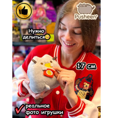 Мягкая игрушка Пушин Кот Кэт плюшевый котик с чипсами