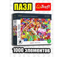 Пазлы для детей и взрослого 1000 элементов Леденцы и конфеты