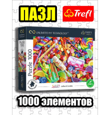 Пазлы для детей и взрослого 1000 элементов Леденцы и конфеты