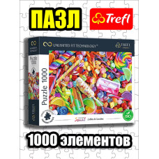 Пазлы для детей и взрослого 1000 элементов Леденцы и конфеты