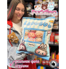 Мягкая игрушка подушка Pudding Пудинг Лабубу 7 шт