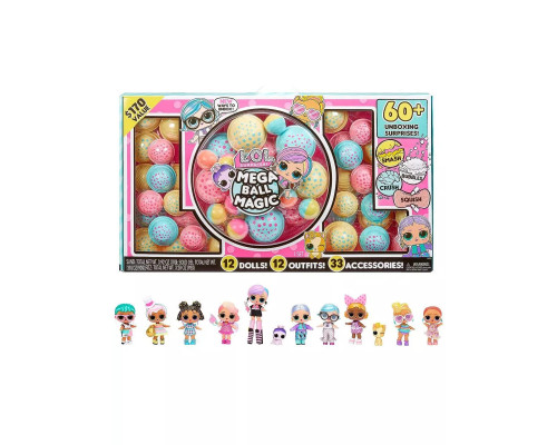 Набор Лол Mega Ball Magic 60+ сюрпризов