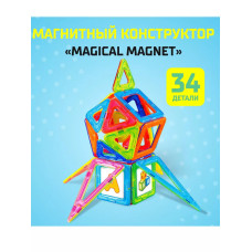 Магнитный конструктор Magical Magnet, 34 детали