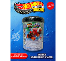 Машинка Хот Вилс Monster Trucks Color Reveal HJF39 серия 4