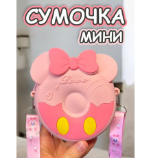 Сумка кошелек на через плечо сумочка маленькая силиконовая