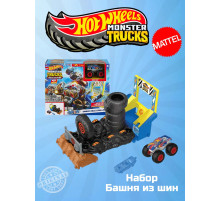 Автотрек трек Хот Вилс Монстр Трак Башня из шин HNB89