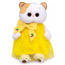 Мягкая игрушка Кошечка Ли-Ли в желтом платье 24 см LK24-099