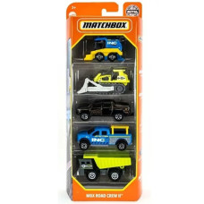 Набор из 5 машинок Хот Вилс Matchbox MBX Road Crew 2