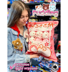 Мягкая игрушка подушка Pudding Пудинг 8 шт зайки