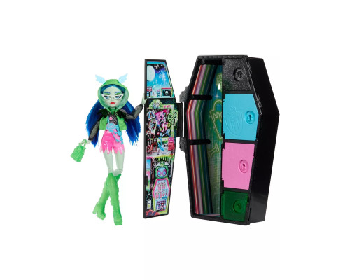 Кукла Монстер Хай Neon Frights Ghoulia Yelps HNF81
