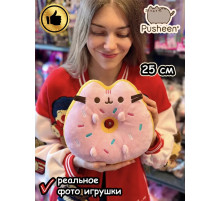 Мягкая игрушка Пушин Кот Кэт плюшевый котик пончик