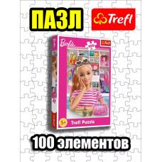 Пазлы для детей 4 5 6 лет 100 элементов Барби