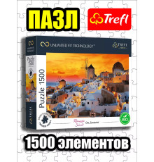 Пазлы для детей и взрослого 1500 элементов Ия, Санторини