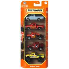Набор машинок Matchbox 5 шт MBX Off Road C1817