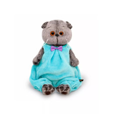Мягкая игрушка Кот Басик в комбинезоне 19 см Ks19-199