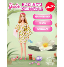 Набор Кукла Барби с питомцем День Spa HKT90