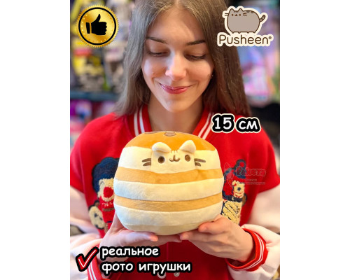 Мягкая игрушка Пушин Кот Кэт плюшевый котик панкейк