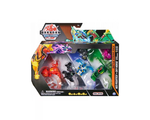 Набор игрушка трансформер Бакуган Armored Evolutions 6 шт