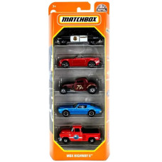 Набор из 5 машинок Хот Вилс Matchbox MBX Highway 2