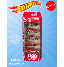 Набор из 5 машинок Хот Вилс 80-летие Mattel JGK08