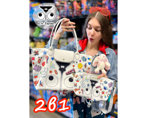 Сумка 2 в 1 тоут мешок шоппер клатч кошелек модная на плечо