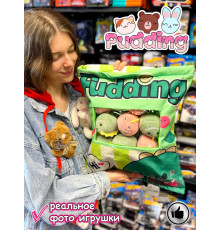 Мягкая игрушка подушка Pudding Пудинг 8 динозавр