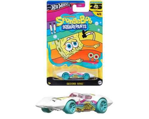 Машинка Хот Вилс Spongebob Second Wind GDG83 HRV55