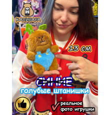Мягкая игрушка Капибара штанишки плюшевая Capibara