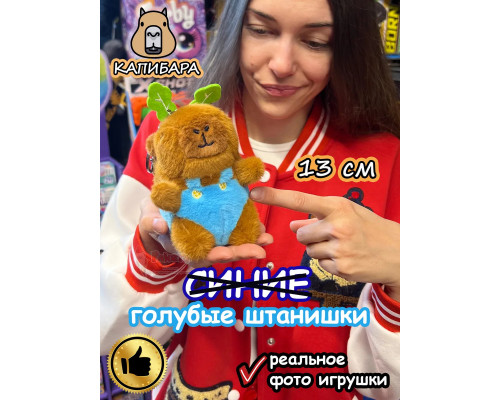 Мягкая игрушка Капибара штанишки плюшевая Capibara