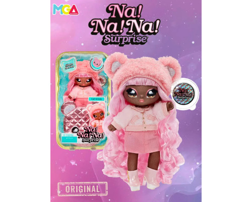 Мягкая кукла Na Na Na Surprise мишка Кали Гризли Glam Series