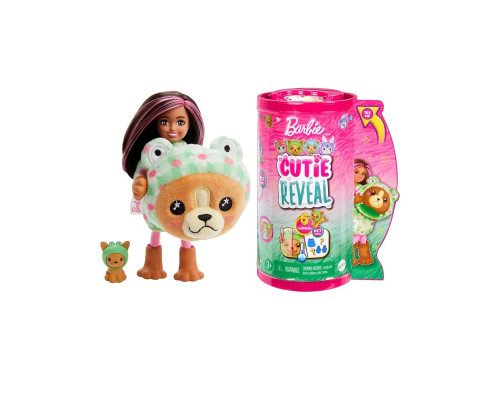 Кукла Барби Cutie Reveal Mini Собака-лягушка HRK29 челси