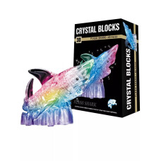 Пазл 3D кристаллический Акула, 40 деталей, свет