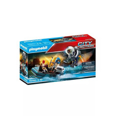 Конструктор Погоня за амфибией на парашюте Playmobil 70781